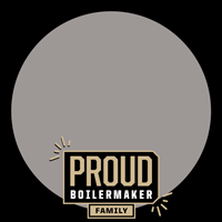 Circlular Facebook frame with the text: Proud Boilermaker Family