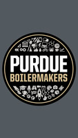 Purdue Boilers disk design on gray