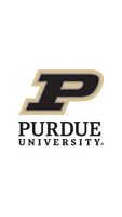 The Purdue University logo on a white background