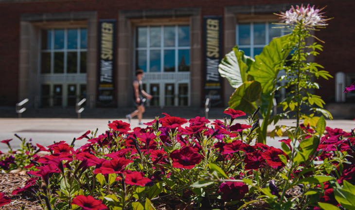 Stewart Center in Spring 