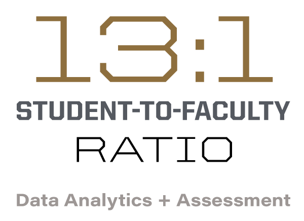13:1 student to faculty ratio