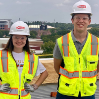 Purdue Students helping with res hall construction 