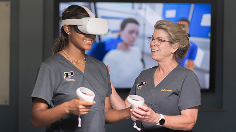 Nursing VR training at Johnson Skills LabJohnson Skills Lab